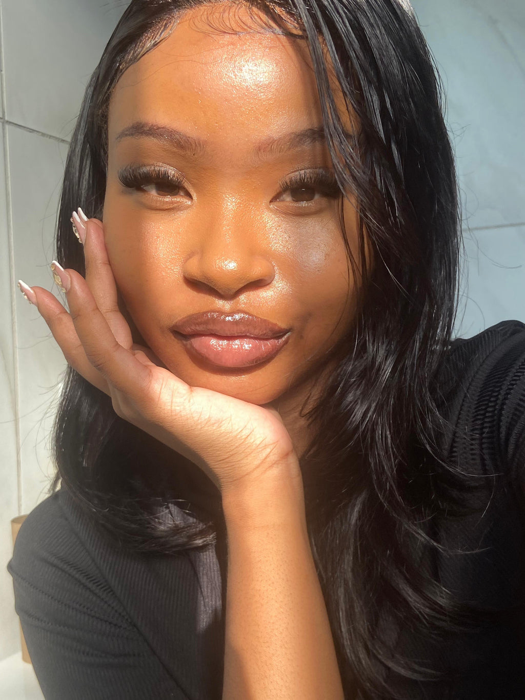 5x5  Straight Glueless Human Hair