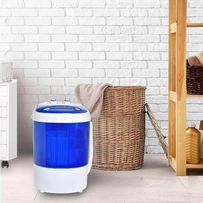 Portable Mini Washing Machine with Dryer Basket