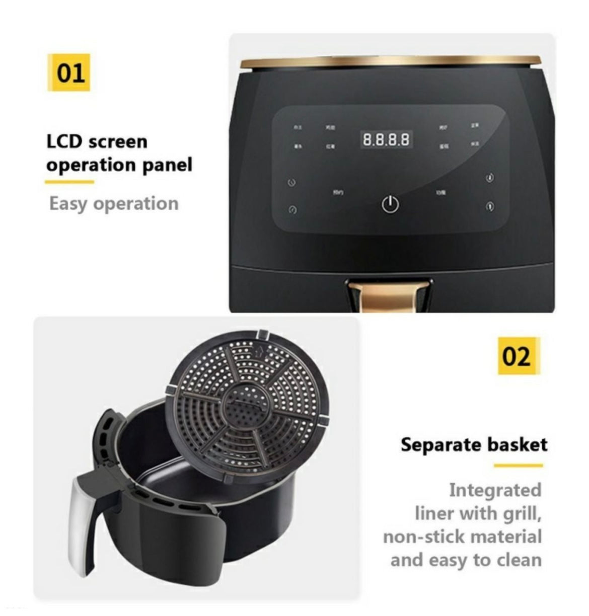 Air Fryer 6L LED Display
