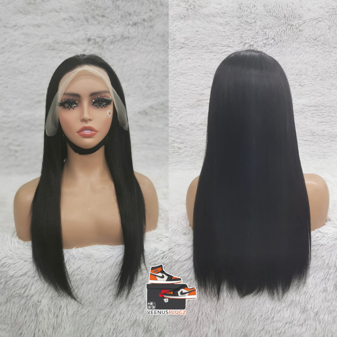 Luxury Double-Drawn Straight Lace Front Wig – Human Hair
