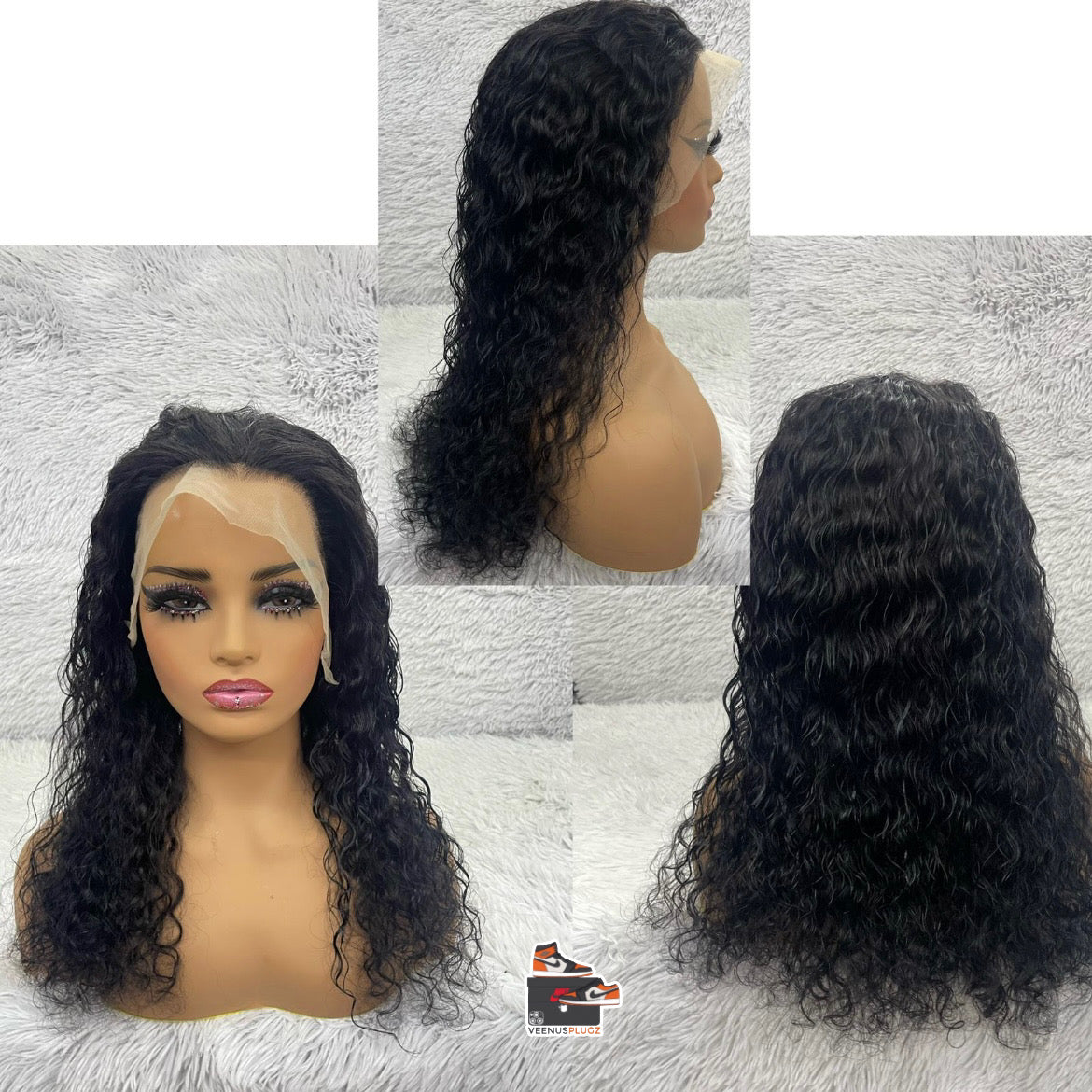 Luxe Curls 13*4 Human Hair Lace Front Wig - Black